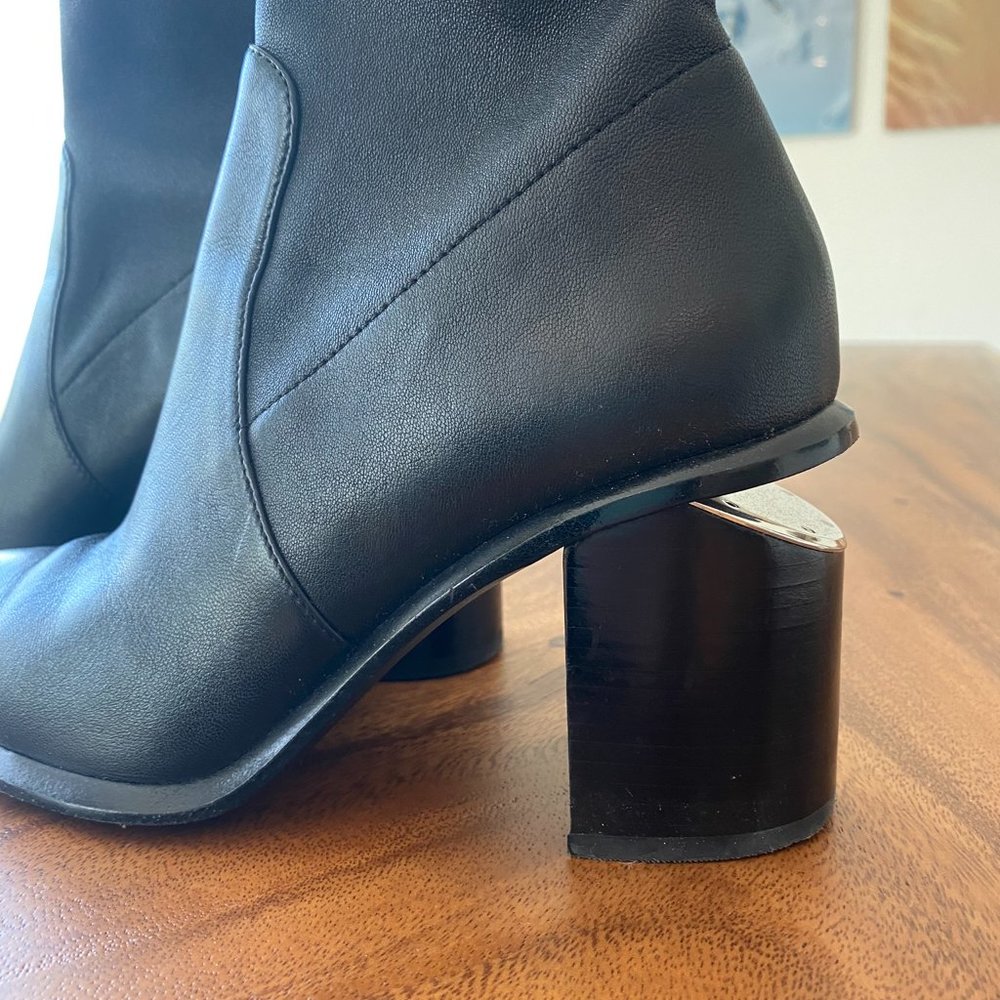 WOMENS BOOTS | ALEXANDER WANG ANNA STRETCH BOOTIE BLACK